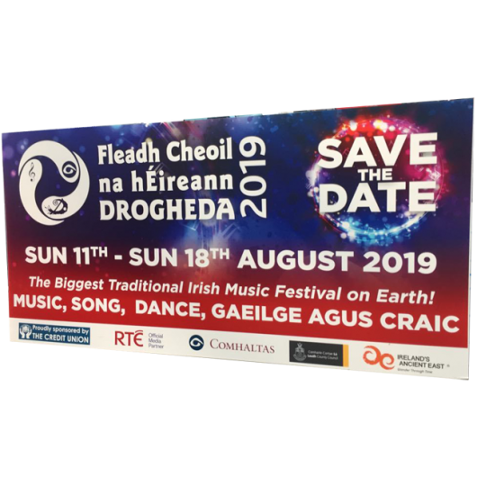 Fleadh Cheoil na hÉireann Save the Date Corriboard